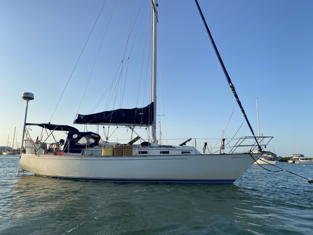 1983 Sabre 34 for sale, classic racer cruiser with 278 HP westerbeke built in MAINE USA